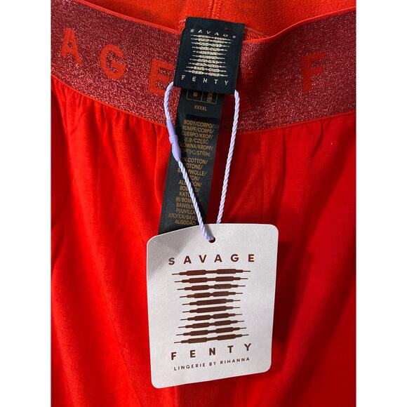 New Savage X Fenty Red Pajama Pants Size 4XL - Picture 2 of 3